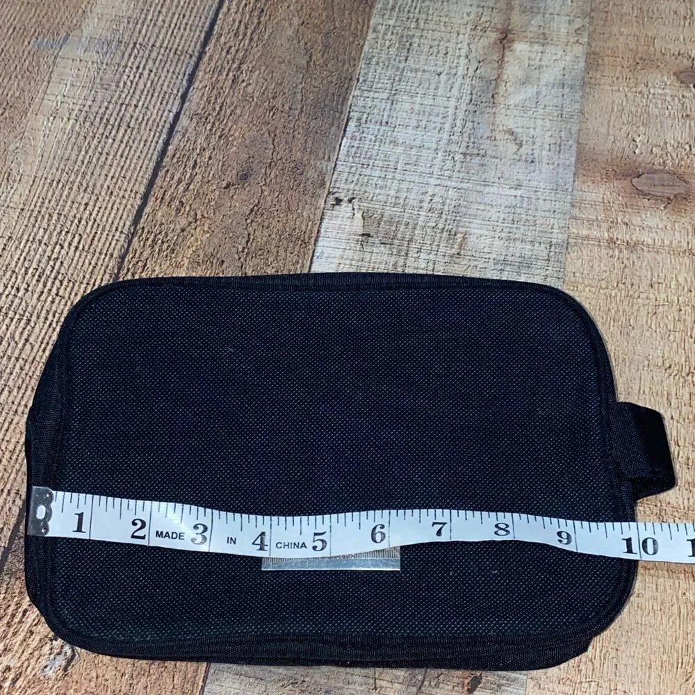 Bvlgari parfums Black travel Toiletry cosmetic bag with handle
